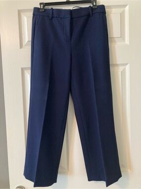 J. Crew Navy Wide-Leg Pants Knit